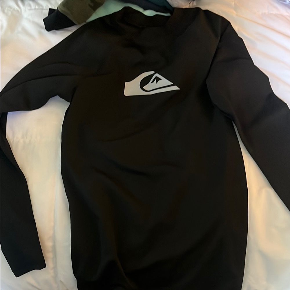 Quiksilver Black Logo Long Sleeve Shirt